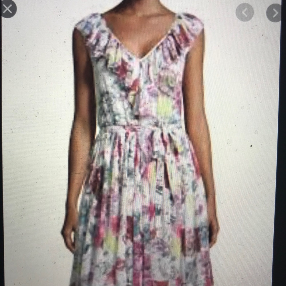 Marchese Voyage Jaipur Fleur Ruffle Front Dress